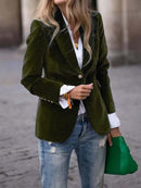 Women's Fashionable Elegant Solid Color Coat
