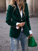 Women's Fashionable Elegant Solid Color Coat