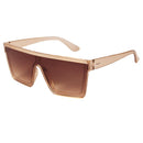 Fashion One-piece Large Rim Sunglasses European And American