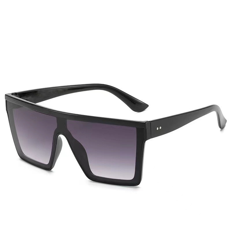 Fashion One-piece Large Rim Sunglasses European And American
