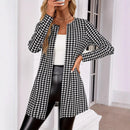 Spring And Autumn Two Seasons Women's Printed Coat Round Neck Small Suit