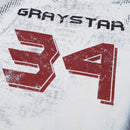 Short Sleeve Round Neck Black And White Printed T-shirt