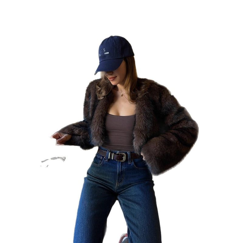Fashion Winter Furry Coat Women's Clothing