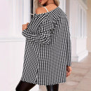 Spring And Autumn Two Seasons Women's Printed Coat Round Neck Small Suit